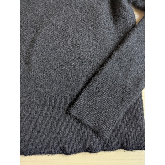 Outerknown Black Cashmere Small Petite Pullover Sweater - Picture 4 of 9